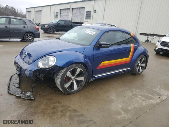 2012 Volkswagen Beetle 2.0T Turbo with VIN 3VW467AT5CM638809, listed as a Copart auction lot 42114865 with 94,703 mi miles and Salvage Title. Bid and sale history available at carsss.com. Image 1.