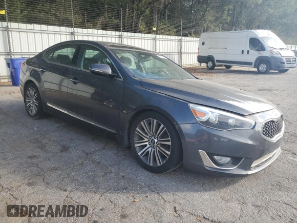 2014 Kia Cadenza Premium with VIN KNALN4D71E5163583, listed as a Copart auction lot 80304934 with 97,461 mi miles and Non Repairable. Bid and sale history available at carsss.com. Image 4.
