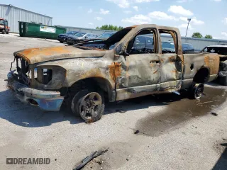 2007 Dodge Ram 2500 SLT with VIN 3D7KS28D17G840838, listed as a Copart auction lot 62551234 with 0 mi miles and Salvage Title. Bid and sale history available at carsss.com. Image 1.