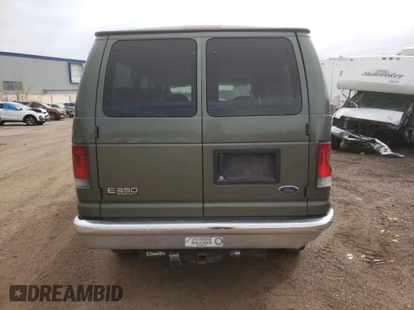 2005 Ford Econoline Passenger XL with VIN 1FBNE31L75HA17246, listed as a Copart auction lot 46470884 with 194,029 mi miles and Salvage Title. Bid and sale history available at carsss.com. Image 6.