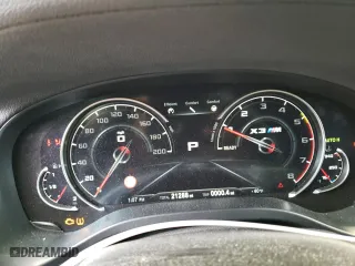 2020 BMW X3 M Competition with VIN 5YMTS0C07L9B81952, listed as a Copart auction lot 42533654 with 21,288 mi miles. Bid and sale history available at carsss.com. Image 9.