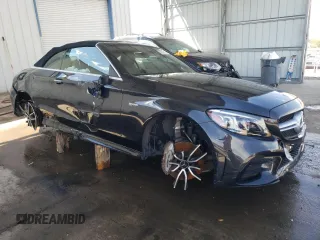 2021 Mercedes-Benz C with VIN W1KWK6EB7MG095077, listed as a Copart auction lot 63527184 with 17,239 mi miles and Salvage title. Bid and sale history available at DreamBid. Image 4.