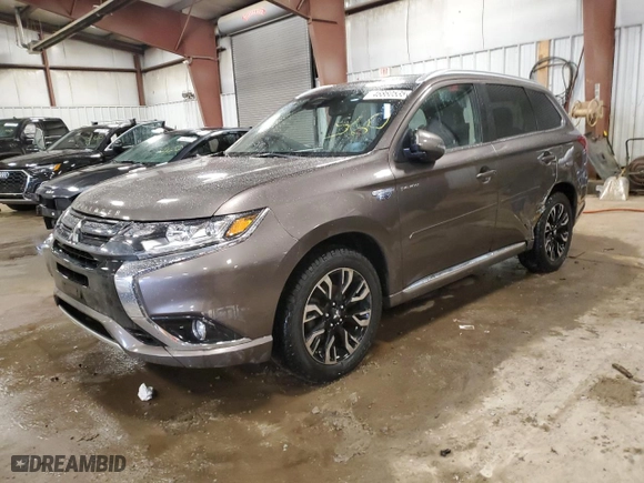 2018 Mitsubishi Outlander PHEV SEL with VIN JA4J24A53JZ028351, listed as a Copart auction lot 46860535 with 89,443 mi miles and Salvage Title. Bid and sale history available at carsss.com. Image 1.