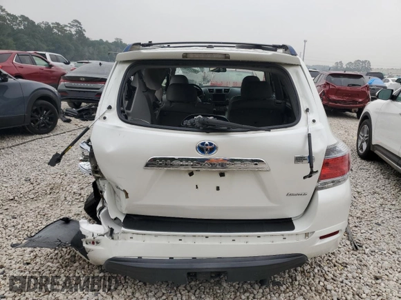 2012 Toyota Highlander Hybrid Limited with VIN JTEDC3EH5C2009970, listed as a Copart auction lot 54277314 with 150,567 mi miles and Salvage Title. Bid and sale history available at carsss.com. Image 6.