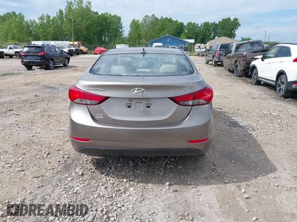 2016 Hyundai Elantra SE with VIN 5NPDH4AE8GH751419, listed as a IAAI auction lot 42547465 with 122,476 mi miles and . Bid and sale history available at DreamBid. Image 16.