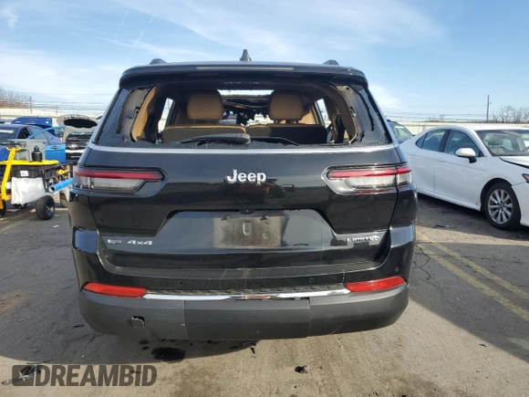 2022 Jeep Grand Cherokee Limited с VIN 1C4RJKBG0N8604666, выставлен на аукционе Copart как лот 81702224 с пробегом Не указан миль и Списание • Salvage title. История ставок и продаж доступна на DreamBid. Изображение 6.