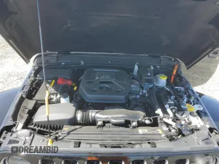 2023 Jeep Wrangler Sahara with VIN 1C4JJXP61PW512975, listed as a Copart auction lot 59392075 with 26,954 mi miles and Salvage title. Bid and sale history available at DreamBid. Image 11.