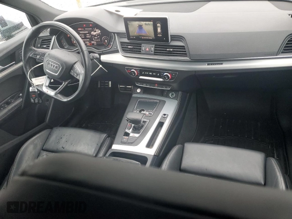 2018 Audi SQ5 Premium Plus with VIN WA1A4AFY4J2108522, listed as a Copart auction lot 43449595 with 76,156 mi miles and Salvage Title. Bid and sale history available at DreamBid. Image 8.