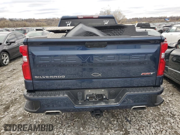 2021 Chevrolet Silverado 1500 RST with VIN 1GCUYEED7MZ273974, listed as a Copart auction lot 81060014 with 102,210 mi miles and Salvage Title. Bid and sale history available at carsss.com. Image 6.