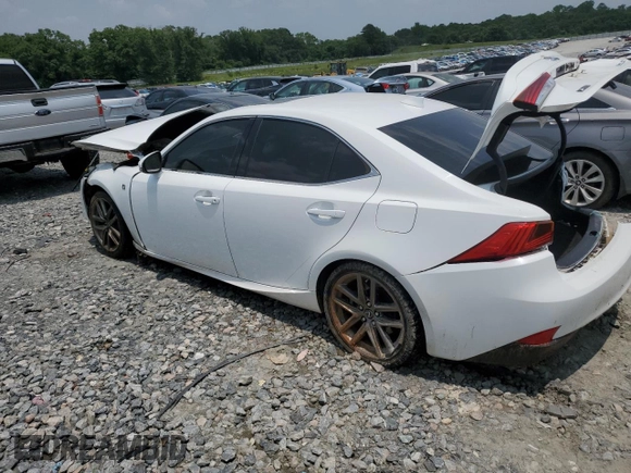 2017 Lexus IS 200t with VIN JTHBA1D25H5052504, listed as a Copart auction lot 59294565 with Not provided miles and Salvage title. Bid and sale history available at DreamBid. Image 2.