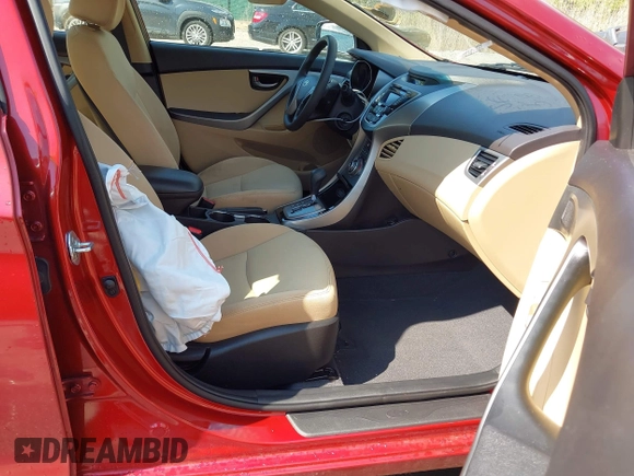 2013 Hyundai Elantra GLS z VIN 5NPDH4AE4DH405444, wystawiony jako IAAI lot #42201093 z przebiegiem 125 900 mil mil oraz . Historia ofert i sprzedaży dostępna na DreamBid. Obrazek 5.