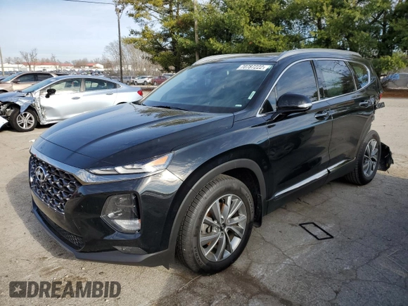 2019 Hyundai Santa Fe Ultimate with VIN 5NMS5CAD4KH127575, listed as a Copart auction lot 70787222 with 49,657 mi miles. Bid and sale history available at carsss.com. Image 1.