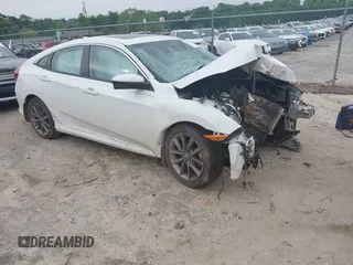 2019 Honda Civic EX z VIN 19XFC1F32KE002187, wystawiony jako IAAI lot #42262109 z przebiegiem Nie podano mil oraz . Historia ofert i sprzedaży dostępna na DreamBid. Obrazek 1.