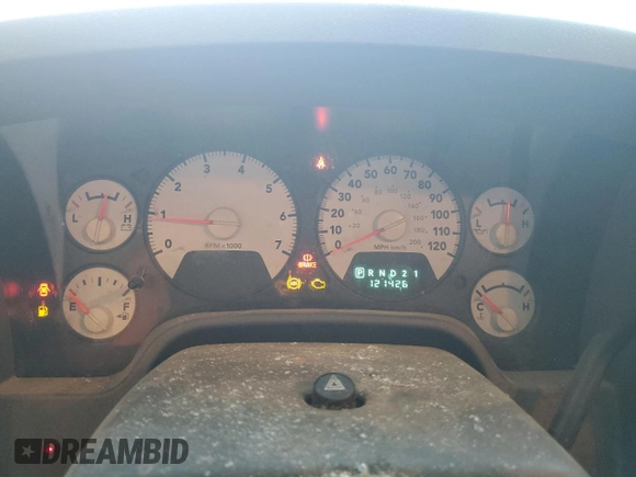 2006 Dodge 1500 SLT z VIN 1D7HU18N86S552412, wystawiony jako Copart lot #42565835 z przebiegiem 121 426 mil mil oraz Nie do naprawy • Non repairable. Historia ofert i sprzedaży dostępna na DreamBid. Obrazek 9.