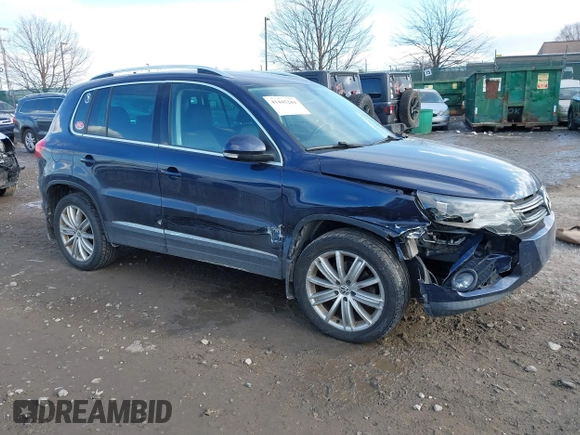 2016 Volkswagen Tiguan S with VIN WVGBV7AX5GW526285, listed as a IAAI auction lot 41445284 with 130,954 mi miles and . Bid and sale history available at DreamBid. Image 1.