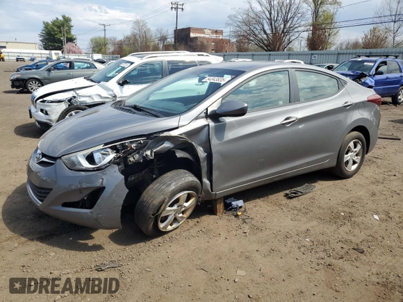 2014 Hyundai Elantra SE with VIN 5NPDH4AE9EH495336, listed as a Copart auction lot 54343835 with 156,603 mi miles and Salvage Title. Bid and sale history available at DreamBid. Image 1.