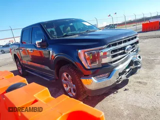 2021 Ford F-150 XL with VIN 1FTFW1E87MFA49454, listed as a IAAI auction lot 41129170 with 68,579 mi miles. Bid and sale history available at carsss.com. Image 1.