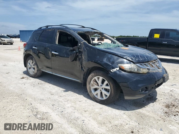 2011 Nissan Murano SL with VIN JN8AZ1MW8BW187782, listed as a Copart auction lot 65265294 with 0 mi miles and Salvage Title. Bid and sale history available at carsss.com. Image 4.