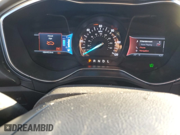 2013 Ford Fusion Titanium Hybrid with VIN 3FA6P0RU1DR367142, listed as a Copart auction lot 87252624 with 89,445 mi miles and Salvage Title. Bid and sale history available at DreamBid. Image 9.
