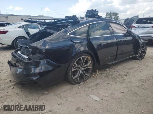 2019 Audi A7 Prestige with VIN WAUV2AF25KN032492, listed as a Copart auction lot 57753954 with 0 mi miles and Non Repairable. Bid and sale history available at carsss.com. Image 3.
