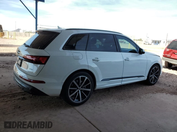 2022 Audi Q7 Prestige with VIN WA1VXBF73ND014986, listed as a Copart auction lot 45698425 with 22,181 mi miles and Salvage title. Bid and sale history available at DreamBid. Image 3.
