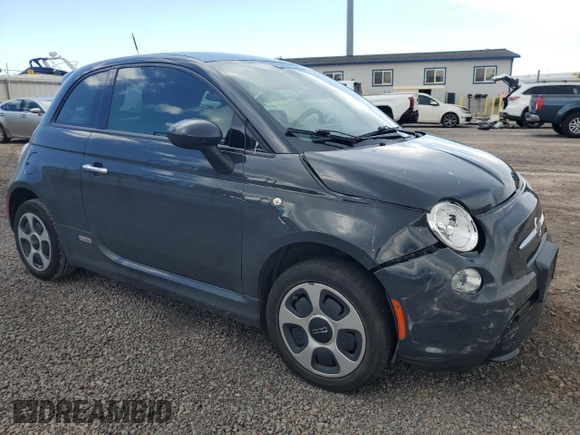 2016 FIAT 500e with VIN 3C3CFFGE0GT193185, listed as a Copart auction lot 53547515 with 31,335 mi miles and Salvage title. Bid and sale history available at DreamBid. Image 4.