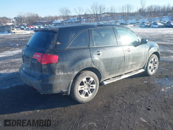 2007 Acura MDX with VIN 2HNYD282X7H542375, listed as a IAAI auction lot 41394948 with 189,364 mi miles. Bid and sale history available at carsss.com. Image 4.