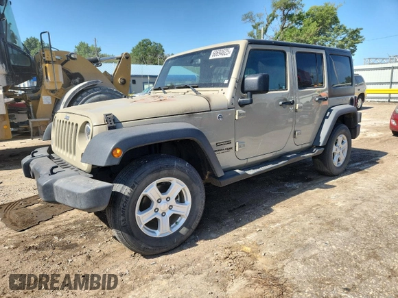 2018 Jeep Wrangler Unlimited Sport S with VIN 1C4BJWDG2JL808379, listed as a Copart auction lot 60694625 with Not provided miles and Salvage title. Bid and sale history available at DreamBid. Image 1.