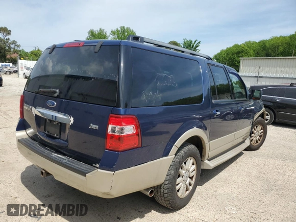 2009 Ford Expedition Max Eddie Bauer with VIN 1FMFK18539EB06710, listed as a Copart auction lot 54005915 with 185,375 mi miles and Salvage Title. Bid and sale history available at DreamBid. Image 3.
