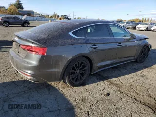 2022 Audi A5 Sportback Premium with VIN WAUABCF52NA009879, listed as a Copart auction lot 78886314 with 57,606 mi miles and Salvage Title. Bid and sale history available at carsss.com. Image 3.