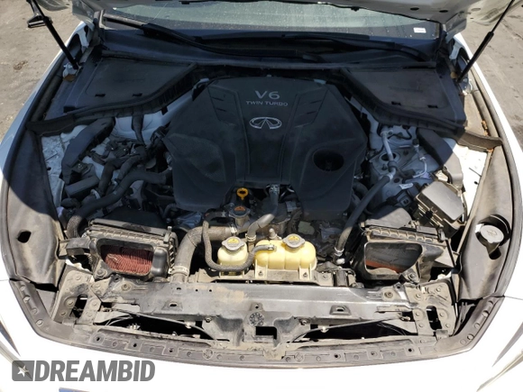 2022 Infiniti Q50 Luxe with VIN JN1EV7BP0NM310310, listed as a Copart auction lot 60804715 with 54,424 mi miles and Salvage title. Bid and sale history available at DreamBid. Image 11.