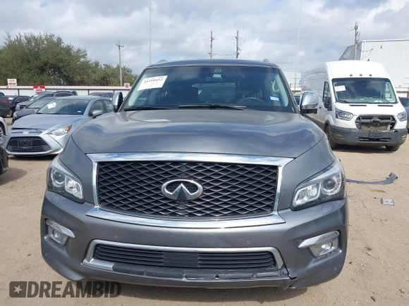2015 Infiniti QX80 with VIN JN8AZ2NF5F9573634, listed as a IAAI auction lot 41510452 with 127,530 mi miles and . Bid and sale history available at DreamBid. Image 13.