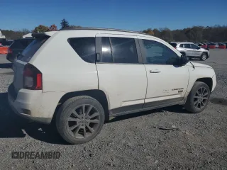 2017 Jeep Compass 75th Anniversary Edition with VIN 1C4NJDBBXHD168127, listed as a Copart auction lot 77858624 with 82,702 mi miles and Salvage Title. Bid and sale history available at carsss.com. Image 3.