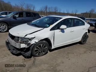 2013 Honda Civic EX with VIN 19XFB2F84DE275221, listed as a Copart auction lot 53541895 with 121,047 mi miles and Salvage Title. Bid and sale history available at DreamBid. Image 1.