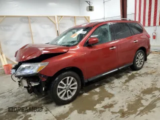 2014 Nissan Pathfinder SV with VIN 5N1AR2MN8EC716593, listed as a Copart auction lot 49429935 with 174,481 mi miles and Salvage Title. Bid and sale history available at carsss.com. Image 1.