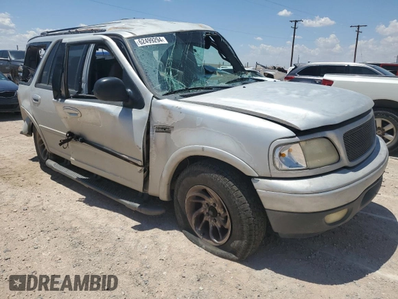 2000 Ford Expedition XLT with VIN 1FMRU15L6YLA47558, listed as a Copart auction lot 62499294 with 0 mi miles and Salvage Title. Bid and sale history available at carsss.com. Image 4.