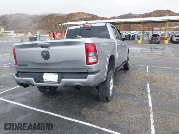 2022 Ram 1500 Big Horn with VIN 1C6RREMT2NN246600, listed as a IAAI auction lot 41481247 with 21,162 mi miles. Bid and sale history available at carsss.com. Image 4.