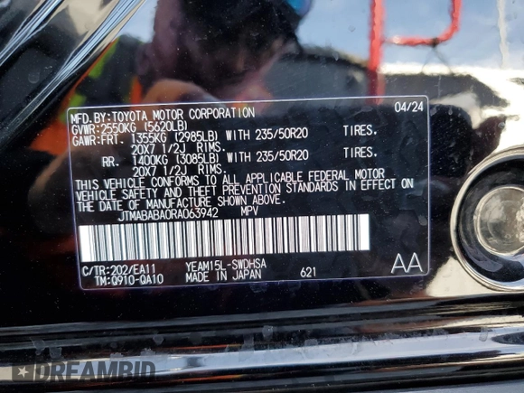 2024 Subaru Solterra Premium с VIN JTMABABA0RA063942, выставлен на аукционе Copart как лот 53784865 с пробегом 9 509 миль миль и На запчасти • Non repairable. История ставок и продаж доступна на DreamBid. Изображение 13.
