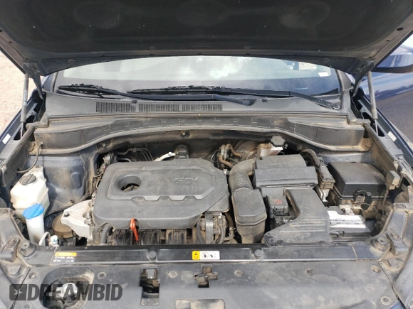2017 Hyundai Santa Fe 2.4L with VIN 5XYZTDLB0HG452619, listed as a Copart auction lot 60617725 with 100,545 mi miles and Salvage title. Bid and sale history available at DreamBid. Image 12.