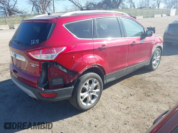 2014 Ford Escape Titanium with VIN 1FMCU9J98EUC24857, listed as a IAAI auction lot 41973037 with 160,634 mi miles. Bid and sale history available at carsss.com. Image 4.