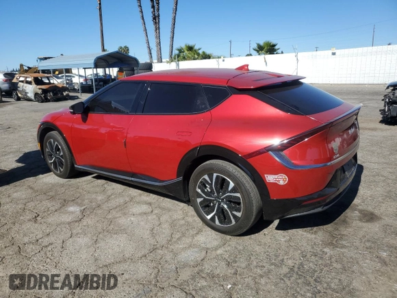 2022 Kia EV6 Wind with VIN KNDC34LA9N5066086, listed as a Copart auction lot 80554274 with 22,539 mi miles and Salvage Title. Bid and sale history available at carsss.com. Image 2.