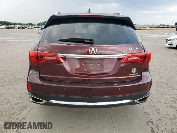 2017 Acura MDX Advance with VIN 5FRYD4H81HB015109, listed as a Copart auction lot 63743725 with 81,184 mi miles and Salvage title. Bid and sale history available at DreamBid. Image 6.
