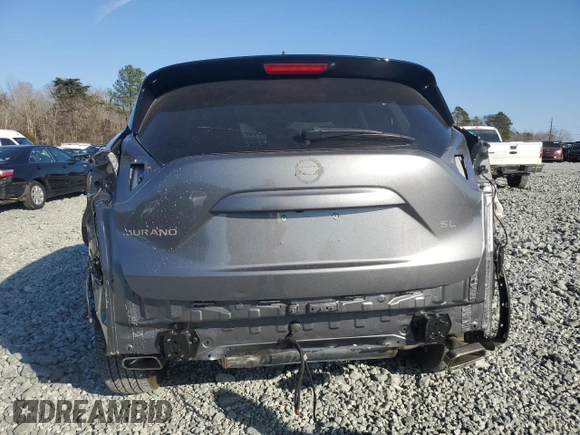2022 Nissan Murano SL with VIN 5N1AZ2CJ4NC106821, listed as a Copart auction lot 43926105 with 17,144 mi miles and Salvage Title. Bid and sale history available at carsss.com. Image 6.