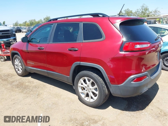 2016 Jeep Cherokee Sport with VIN 1C4PJLAB5GW281944, listed as a IAAI auction lot 42627685 with 117,954 mi miles and . Bid and sale history available at DreamBid. Image 3.