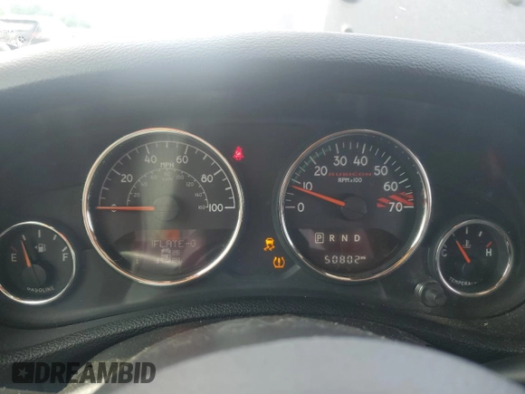 2017 Jeep Wrangler Unlimited Rubicon Recon with VIN 1C4BJWFG7HL696895, listed as a Copart auction lot 57409625 with 50,802 mi miles and Salvage title. Bid and sale history available at DreamBid. Image 9.