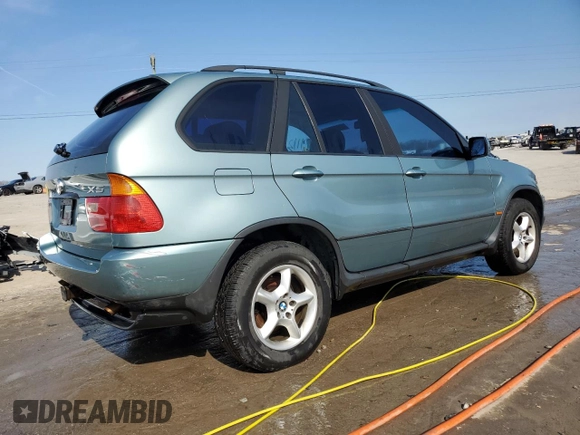 2002 BMW X5 3.0i with VIN 5UXFA53502LH80399, listed as a Copart auction lot 47534984 with 111,233 mi miles and Clean Title. Bid and sale history available at carsss.com. Image 3.
