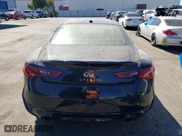 2020 Infiniti Q60 Luxe with VIN JN1EV7EK0LM340419, listed as a Copart auction lot 67869034 with 32,378 mi miles and Salvage Title. Bid and sale history available at DreamBid. Image 6.