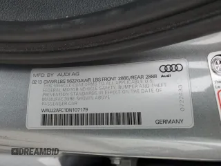2013 Audi S6 Prestige with VIN WAUJ2AFC1DN107179, listed as a Copart auction lot 88219025 with 129,161 mi miles and Salvage Title. Bid and sale history available at carsss.com. Image 13.