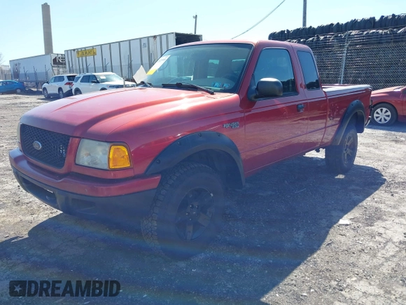 2003 Ford Ranger XL Fleet with VIN 1FTZR15EX3TA44419, listed as a IAAI auction lot 41820910 with 164,877 mi miles. Bid and sale history available at carsss.com. Image 2.