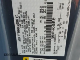 2024 Ford Mustang EcoBoost with VIN 1FA6P8TH4R5108939, listed as a Copart auction lot 53738545 with 7,403 mi miles and Salvage Title. Bid and sale history available at DreamBid. Image 12.